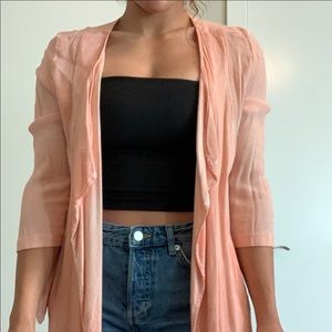 Cardigan salmon color size 8